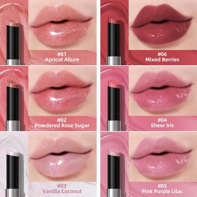 KIMUSE Juicy Hydrating Lip Gloss Vegan & Cruelty-Free Lip Plumping Balm for Women & Girls,Korean Makeup ,Glossy Lipstick