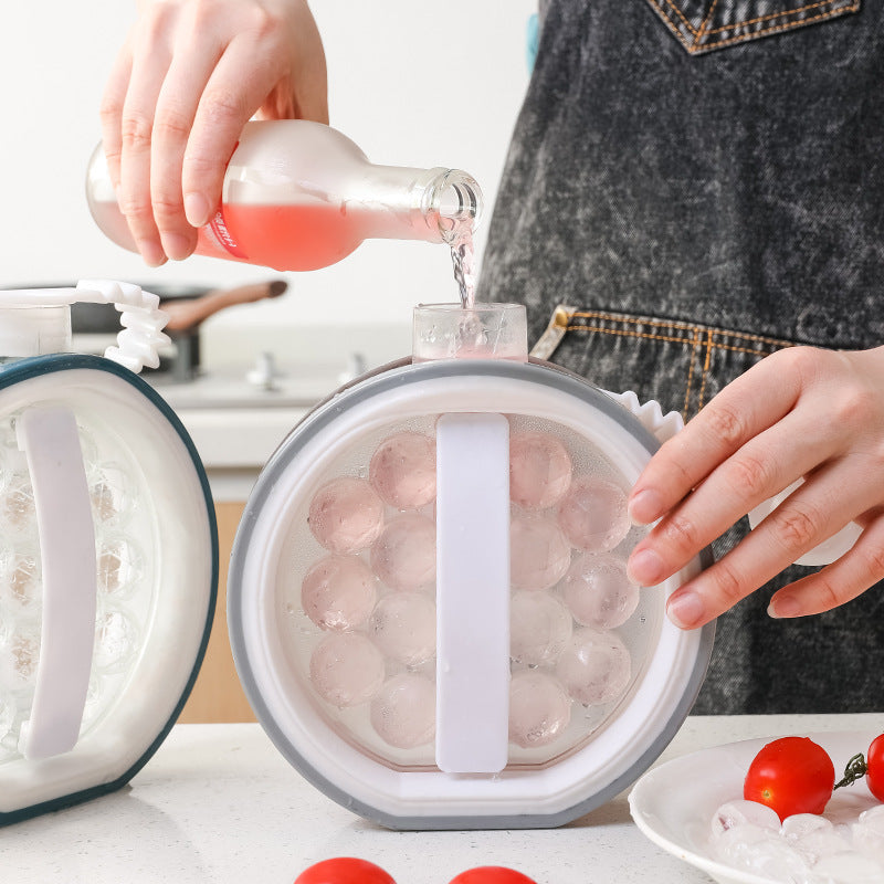 2 in 1 Portable Creative Ice Bottle Cold Kettle Household Ice Grid Frozen Ice Box Ice Cream Tools Bar Ice Ball Maker Kitchen Gadgets