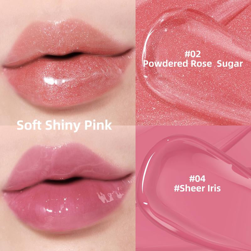 KIMUSE Juicy Hydrating Lip Gloss Vegan & Cruelty-Free Lip Plumping Balm for Women & Girls,Korean Makeup ,Glossy Lipstick