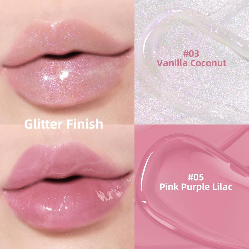KIMUSE Juicy Hydrating Lip Gloss Vegan & Cruelty-Free Lip Plumping Balm for Women & Girls,Korean Makeup ,Glossy Lipstick