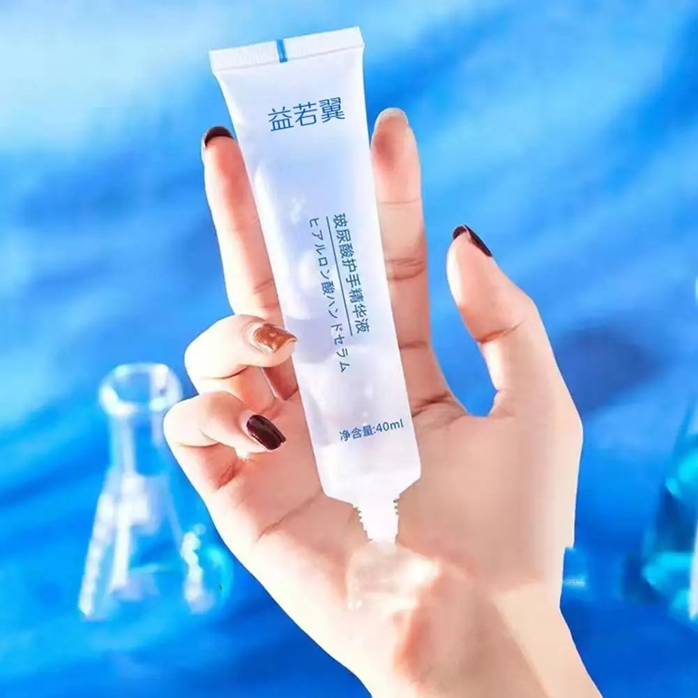 Korean Hyaluronic Acid Hand Essence Moisturizing Hydrating Hand Cream for anti Wrinkle Care Repair Skincare 40G
