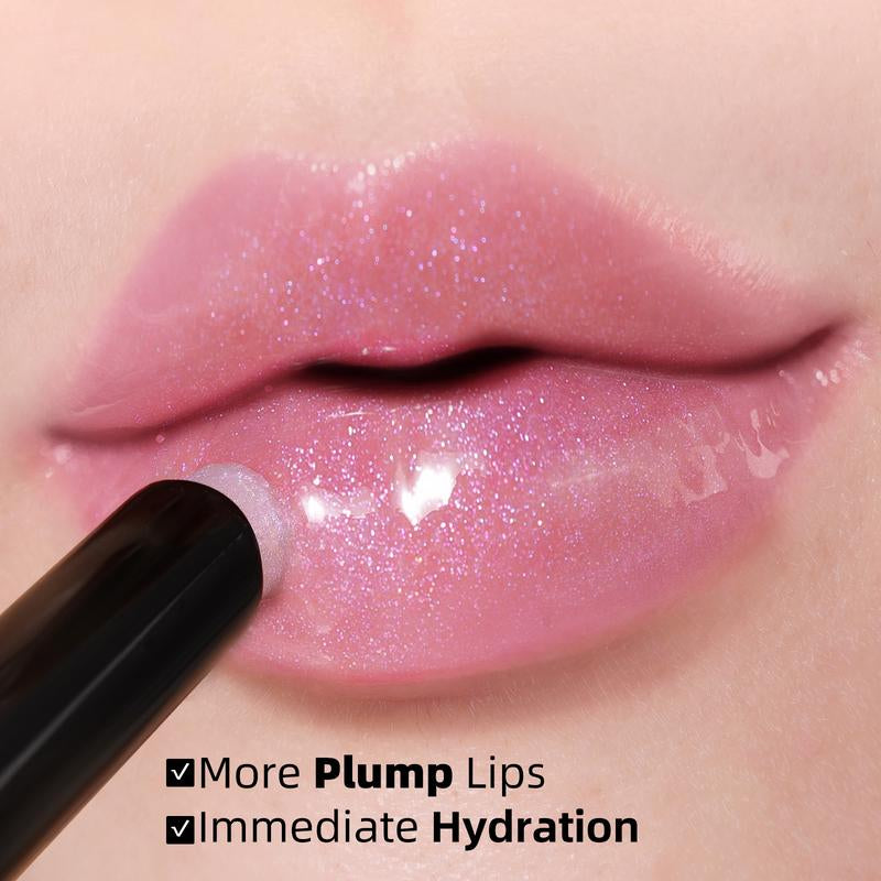 KIMUSE Juicy Hydrating Lip Gloss Vegan & Cruelty-Free Lip Plumping Balm for Women & Girls,Korean Makeup ,Glossy Lipstick