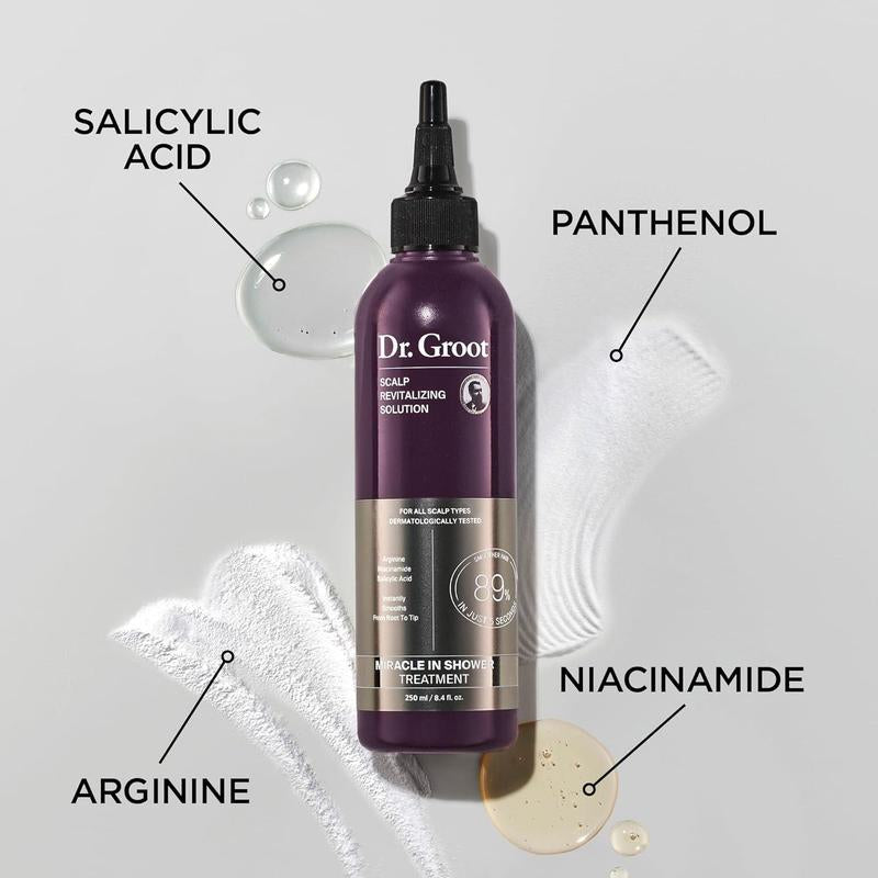 Dr. Groot Thicken & Smooth at Home and on the Go Bundle, Hair Thickening Shampoo, Miracle in Shower Treatment, Mini Hair Thickening Set