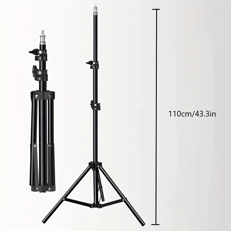 10 Inch Selfie Light Stand, USB Powered Adjustable Phone Selfie Light Stand, 3 Light Mode Phone Selfie Stand for Home Office